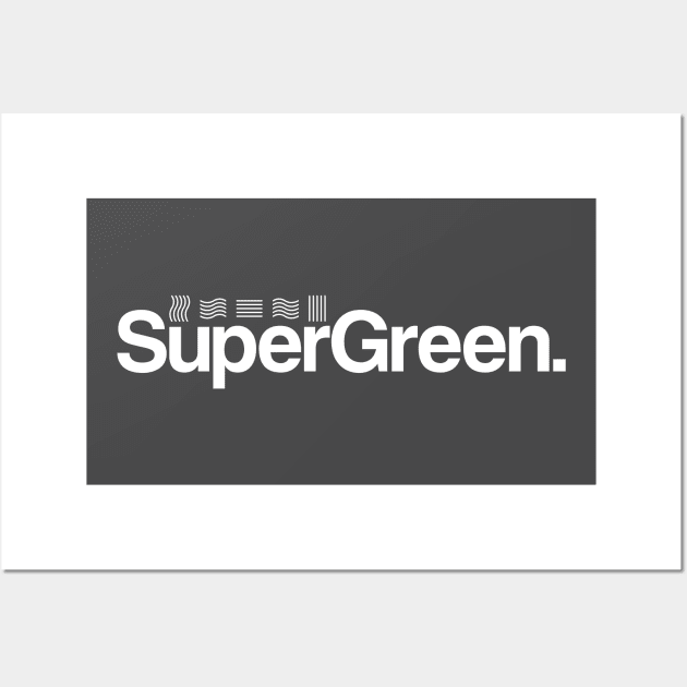 Super Green in white Wall Art by tomsnow